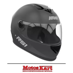 CASCO HAWK RS1 NEGRO MATE - comprar online