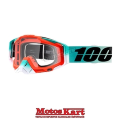 ANTIPARRA 100% RACECRAFT GOGGLE CUBICA - CLEAR LENS