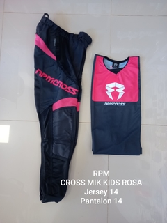 PANTALON RPM CROSS MIX KIDS 2.0 ROSA TALLE 14 - comprar online