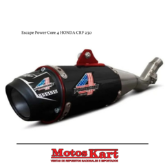 ESCAPE PRO TORK POWER CORE 4 HONDA CRF 230 NEGRO