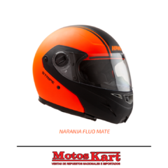 CASCO HAWK RS5 STRIPE NARANJA FLUO MATE - comprar online