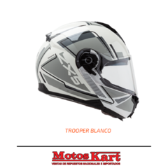 CASCO HAWK ZX5 TROOPER BLANCO