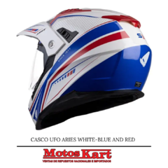 CASCO UFO ARIES WHITE-BLUE AND RED en internet