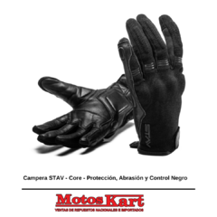 GUANTES STAV CORE PROT. SHOCK CONTROL - NEGRO