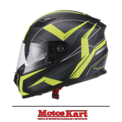 CASCO AVX FS-818 FARROW YELLOW NEGRO MATE