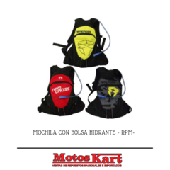 MOCHILA CON BOLSA HIDRANTE RPM