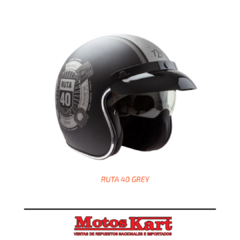 CASCO HAWK 721 RUTA 40 GREY MATE