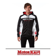 CAMPERA ALPINESTARS SESSIONS II FLEECE BLACK/WHITE - comprar online