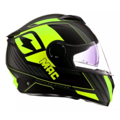 CASCO ROCK RAY MATT FLUO YELLOW BLACK MAC