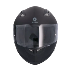 CASCO SHIRO MONOCOLOR NEGRO MATE - comprar online