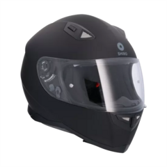 CASCO SHIRO MONOCOLOR NEGRO MATE