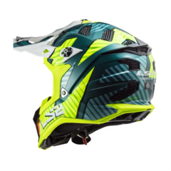 CASCO LS2 MX700 SUBVERTER EVO ASTRO VERDE/AMARILLO - MotosKart