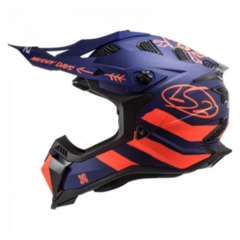 CASCO LS2 MX700 SUBVERTER CARGO AZUL/NARANJA MATE