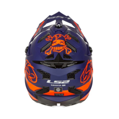 CASCO LS2 MX700 SUBVERTER CARGO AZUL/NARANJA MATE en internet