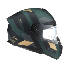 CASCO MAC 166 BLAZE GEWALT VERDE/DORADO MATE - MotosKart