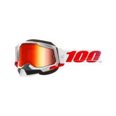 ANTIPARRA 100% RACECRAFT 2 SNOWMOBILE-SKI/SNOWBOARD - RED - MIRROR RED LENS