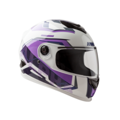 CASCO HAWK RS1 ALPHA BLANCO/VIOLETA BRILLANTE