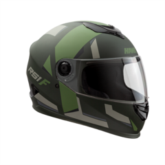 CASCO HAWK RS1 ALPHA NEGRO/VERDE MATE