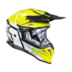 CASCO JUST 1 J39 POSEIDON NEGRO / FLUO / BLANCO MATE