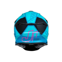 CASCO JUST 1 J39 THRUSTER NEGRO / AZUL PETROL / FUXIA MATE en internet