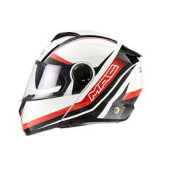 CASCO MAC 908 STROKE NEGRO GRIS ROJO en internet