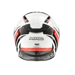 CASCO MAC 908 STROKE NEGRO GRIS ROJO - MotosKart