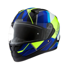 CASCO MAC BASS FFM67 NIRVANA NEGRO/AZUL/AMARILLO MATE