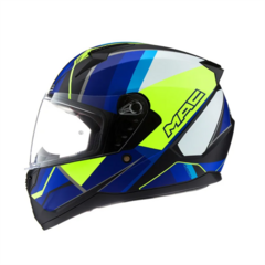 CASCO MAC BASS FFM67 NIRVANA NEGRO/AZUL/AMARILLO MATE - comprar online