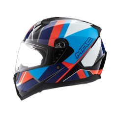 CASCO MAC BASS FFM67 NIRVANA GLOSS NEGRO/AZUL/ROJO