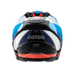 CASCO MAC BASS FFM67 NIRVANA GLOSS NEGRO/AZUL/ROJO - MotosKart