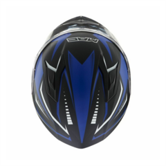 CASCO MAC BASS FFM67 SPEED BOND MATT AZUL/NEGRO - MotosKart