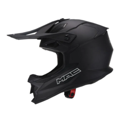 CASCO MAC CROSS VIRTUS SOLID MATT BLACK en internet