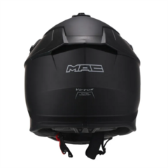 CASCO MAC CROSS VIRTUS SOLID MATT BLACK - MotosKart