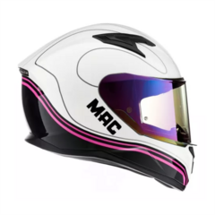 CASCO MAC FF825 AMY LTDA WHITE/PINK GLOSS + PINK VISOR en internet