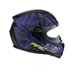 CASCO MAC FFM67 KINKS BLACK PURPLE YELLOW - comprar online