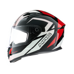 CASCO MAC SPEED SUZUKA BLA WHI RED