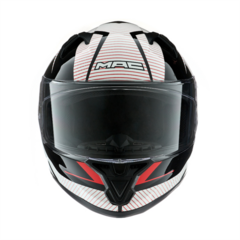 CASCO MAC SPEED SUZUKA BLA WHI RED - comprar online