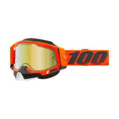 ANTIPARRA 100% RACECRAFT 2 SNOWMOBILE - SKI SNOWBOARD - KERV - MIRROR GOLD LENS