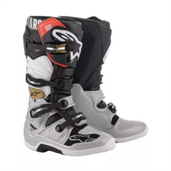 BOTAS ALPINESTARS TECH 7 BLACK SILVER WHITE GOLD