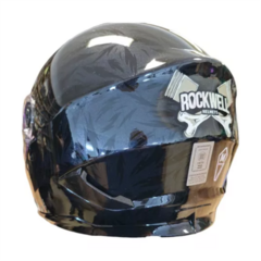 CASCO INTEGRAL ROCKWELL 929 MONSTER PLAIN NEGRO - comprar online