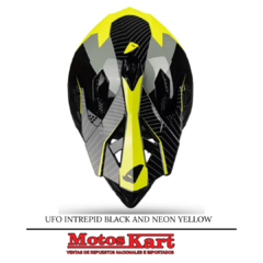 CASCO UFO INTREPID BLACK AND NEON YELLOW - comprar online