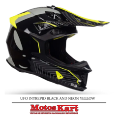 CASCO UFO INTREPID BLACK AND NEON YELLOW