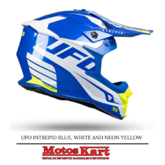 CASCO UFO INTREPID BLUE, WHITE AND NEON YELLOW