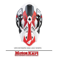 CASCO UFO INTREPID RED AND WHITE - comprar online