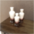 TRIO VASOS DE CERÂMICA DECORAÇÃO BRAND PINTADO A MÃO - comprar online