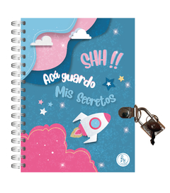 DIARIO C/CANDADO 13X18 100 PAGINAS SHINE SECRETOS [1049O]