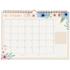 CALENDARIO 35X25 FLORAL 2025 [1420241-25] en internet