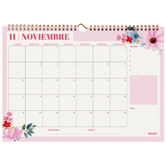 CALENDARIO 35X25 FLORAL 2025 [1420241-25] - tienda online