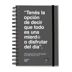 AGENDA NEUTRA 14X20 TD ANILLADA SV - GRIS 2025 [176649-25]