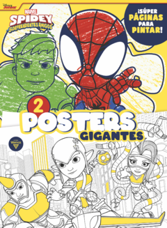 COLORING CON POSTERS GIGANTES SPIDEY & FRIENDS [5504]